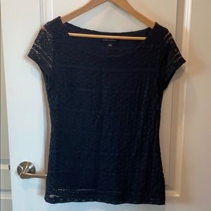Navy Blue Banana Republic Blouse